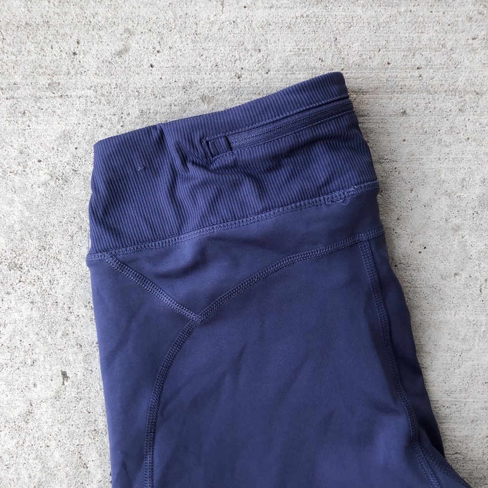 Nike Air Dri-Fit 7/8 Running Leggings in Purple Blue - Picture 7 of 10